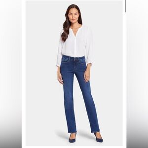 NYDJ Marilyn Straight Jeans denim lift tuck technology women’s size 16